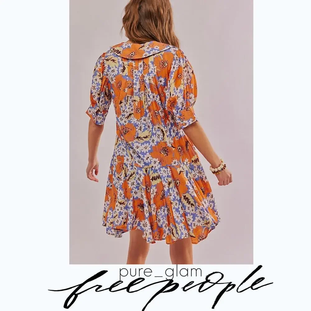 Free People mini dress in floral print